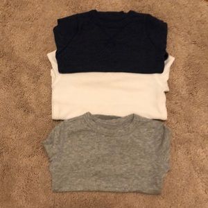 3 Old Navy waffle knit thermal shirts